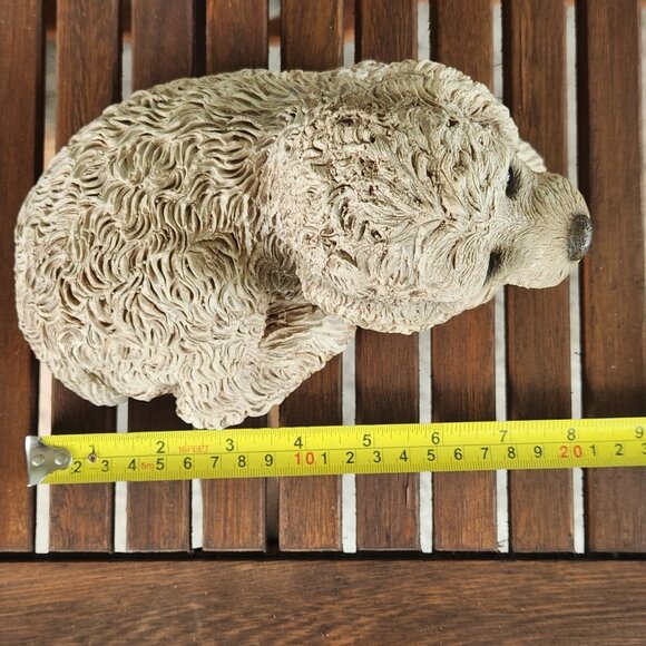 Sandicast Dog Figurine Realistic Puppy Sculpture, 8” Long x 5” High Collectible - Picture 14 of 15